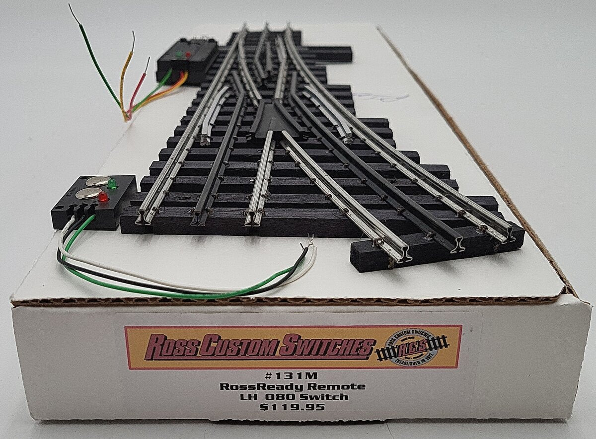 Ross 131M O Gauge 080 Manual Left Hand Switch/Turnout EX/Box