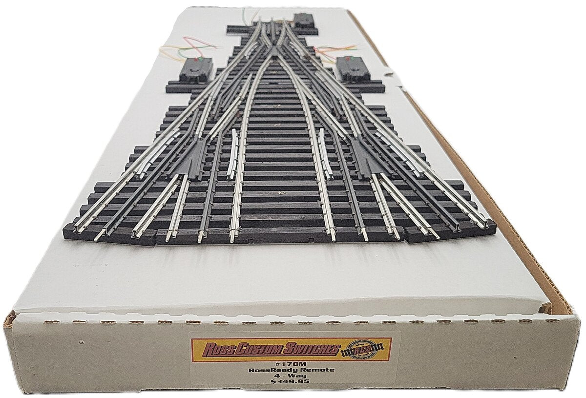 Ross 170M Four Way Switch Turnout with Dz1000s EX/Box