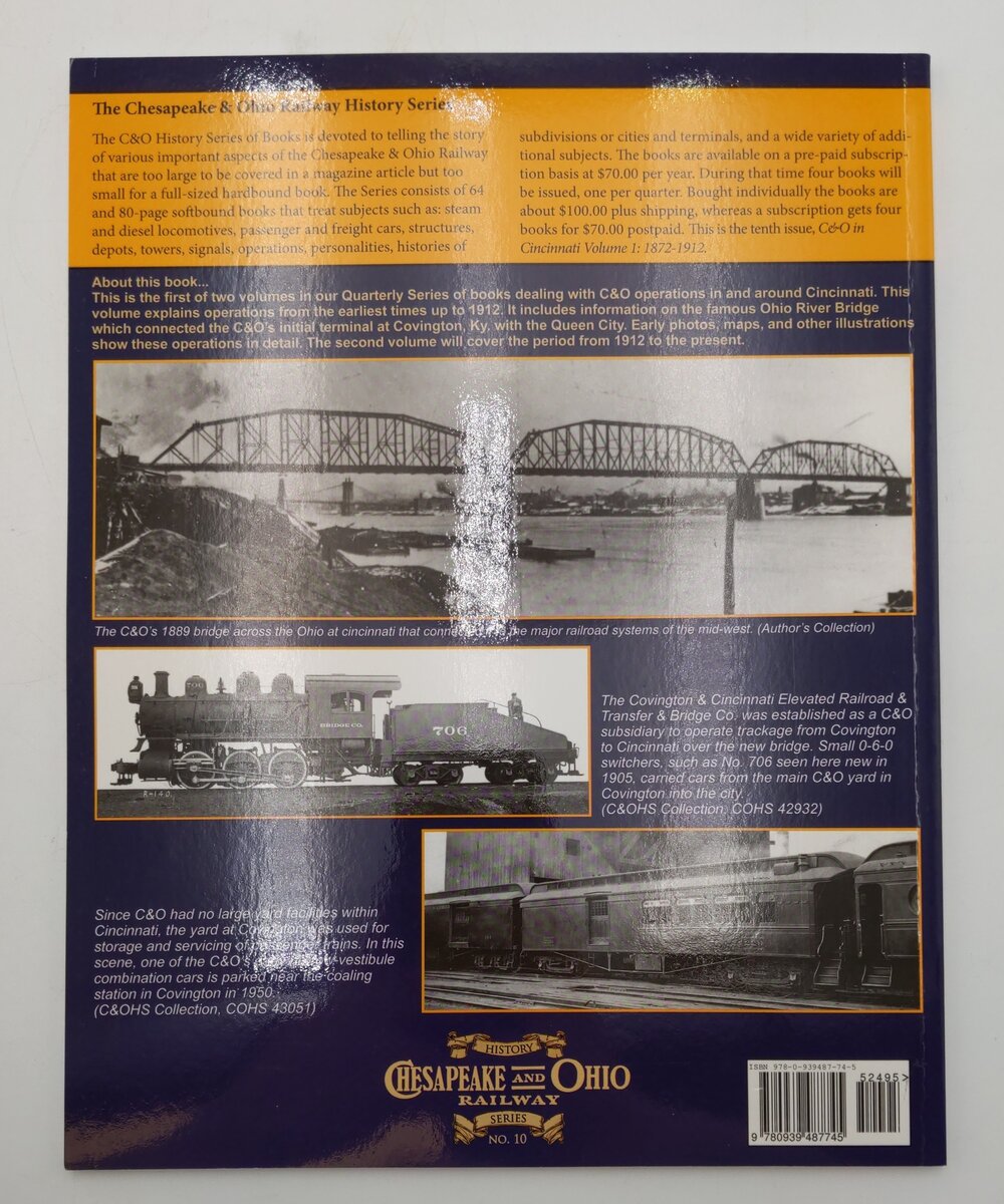 Chesapeake & Ohio In Cincinnati Vol.1 Paperback Book By Dr.Wendell McChord EX