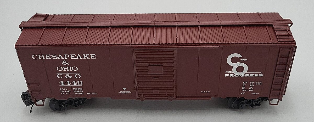 MTH 20-90263B O Scale Chesapeake & Ohio Boxcar #4449 LN/Box