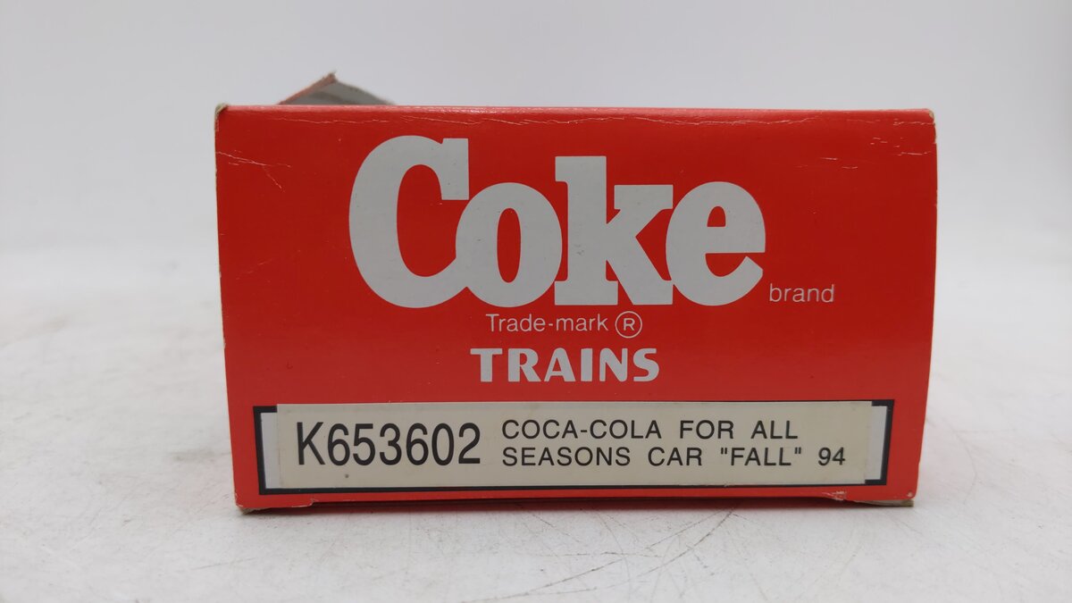 K-Line K653602 O Gauge Coke 1994 Fall Gondola EX/Box