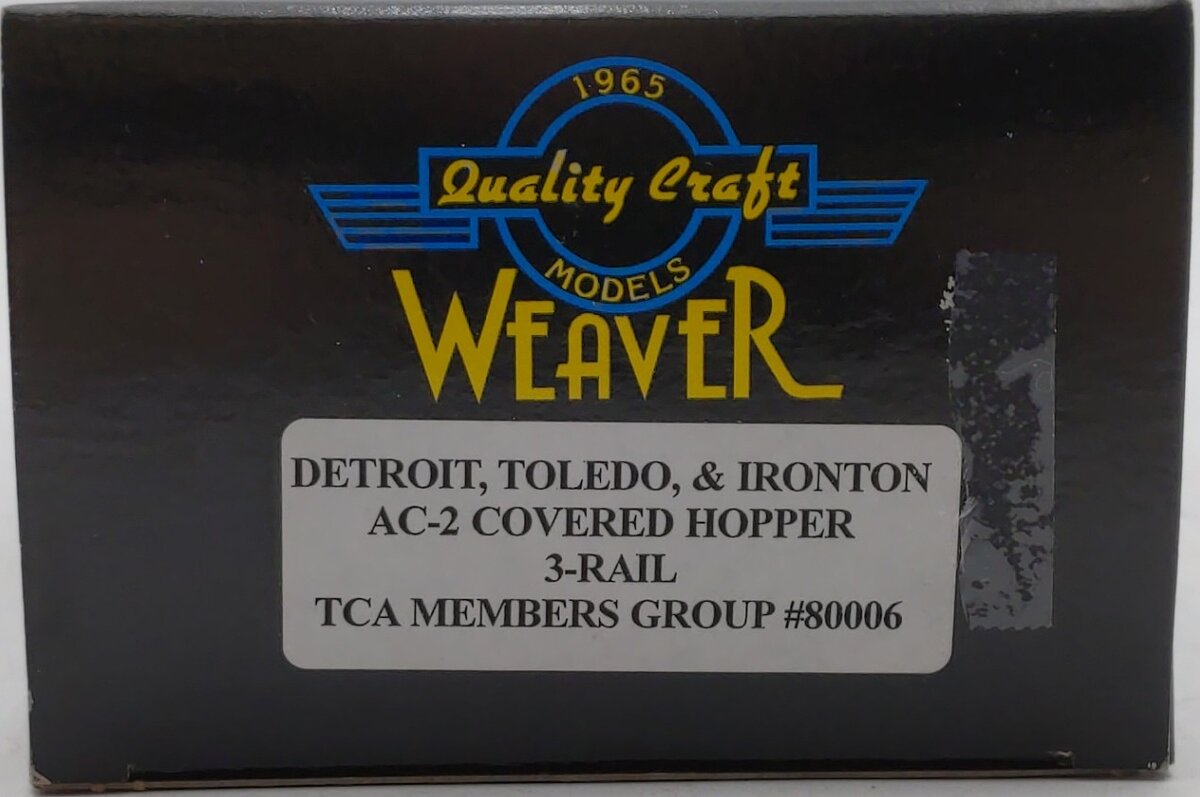 Weaver 80006 O Gauge DT&I AC-2 Covered Hopper LN/Box