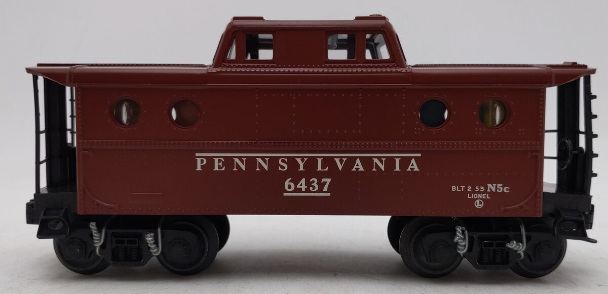 Lionel 6-29713 O Gauge Pennsylvania Porthole Caboose #6437 NIB