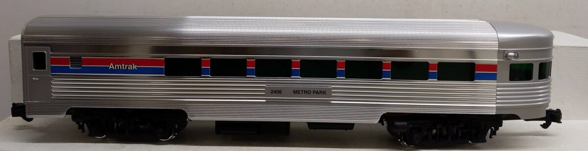 Aristo-Craft 32406 G Scale Amtrak Streamlined Metro Park Observation Car LN/Box