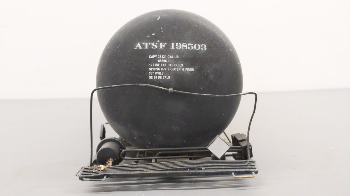 USA Trains R15174 G Santa Fe 55' Extruded Aluminum Modern Tank Car #198503 VG