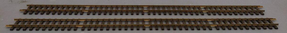 LGB G Scale 46" Lehmann 1000/10 Brass Straight Track Sections [2] LN