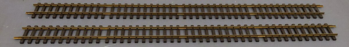 LGB G Scale 46" Lehmann 1000/10 Brass Straight Track Sections [2] LN