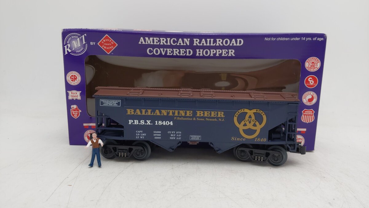 RMT 96394 O Gauge Ballantine Beer Covered Hopper #18404 EX/Box
