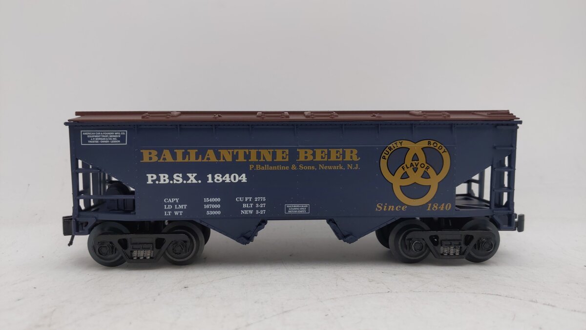 RMT 96394 O Gauge Ballantine Beer Covered Hopper #18404 EX/Box