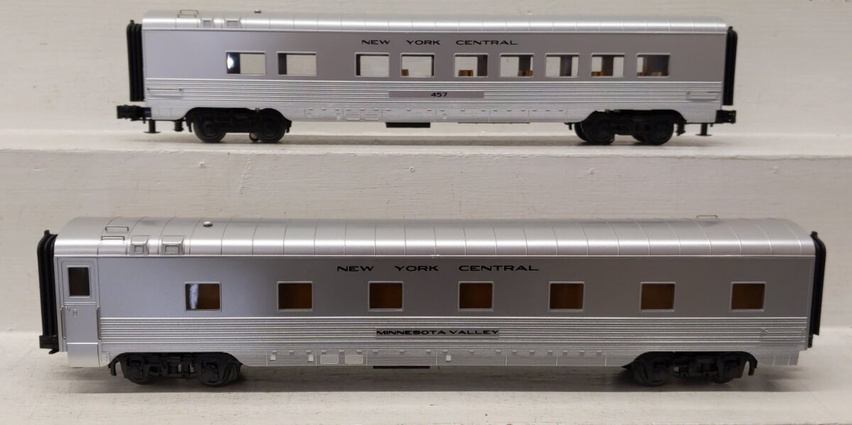 MTH 30-67926 O Gauge NYC 60' Streamlined Sleeper/Diner Passenger Set LN/Box