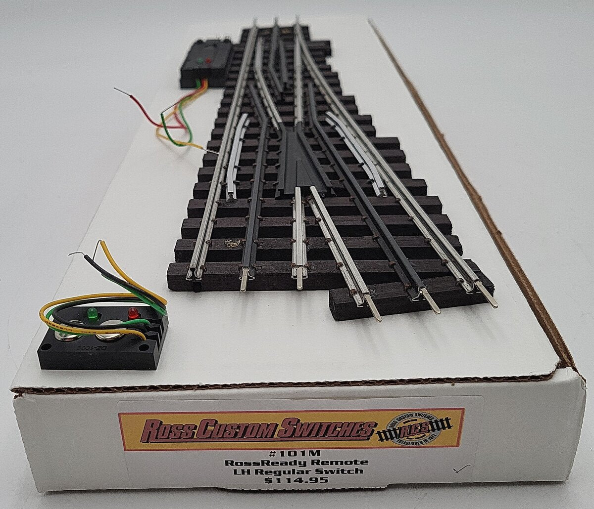 Ross 101M 11° Regular Left Hand with DZ-1000 Remote Switch Turnout EX/Box