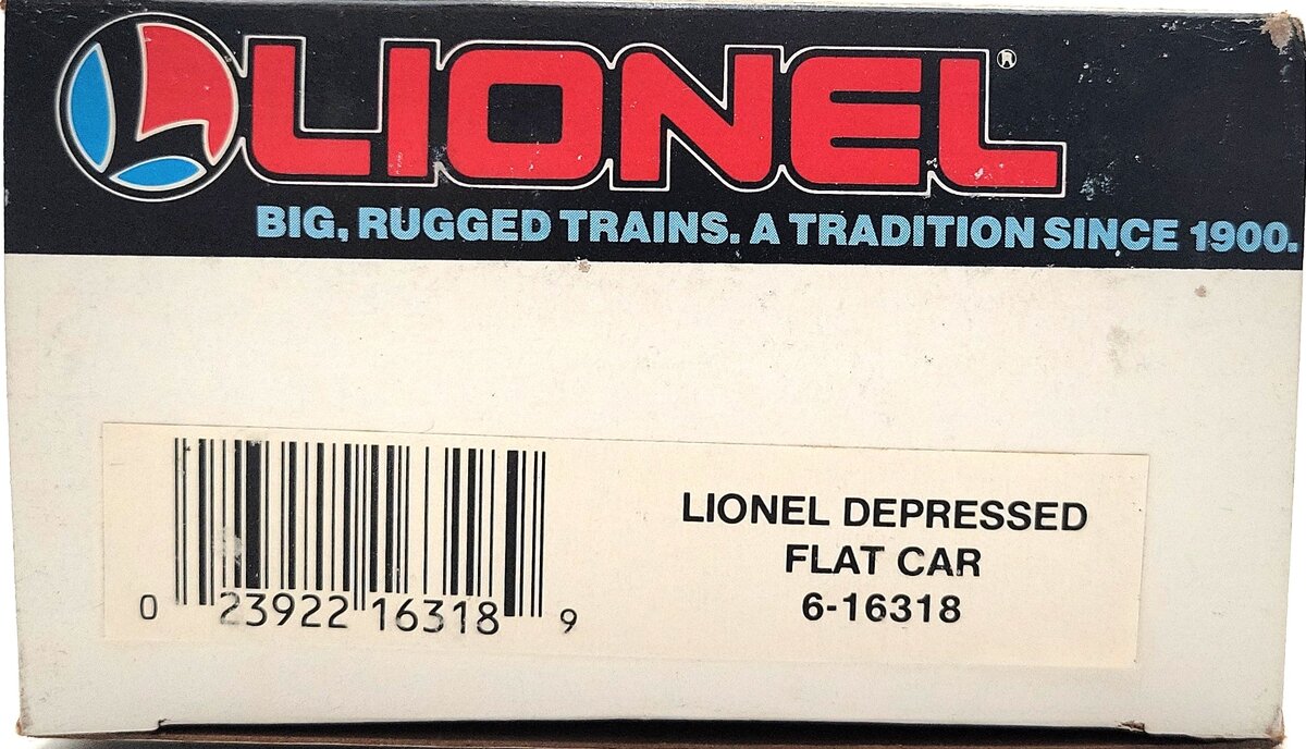 Lionel 6-16318 O Gauge Lionel Lines Depressed Flatcar with Cable Reels LN/Box