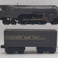 Lionel 221 Vintage O NYC Dreyfuss Gray 2-6-4 Steam Locomotive & 221T Tender
