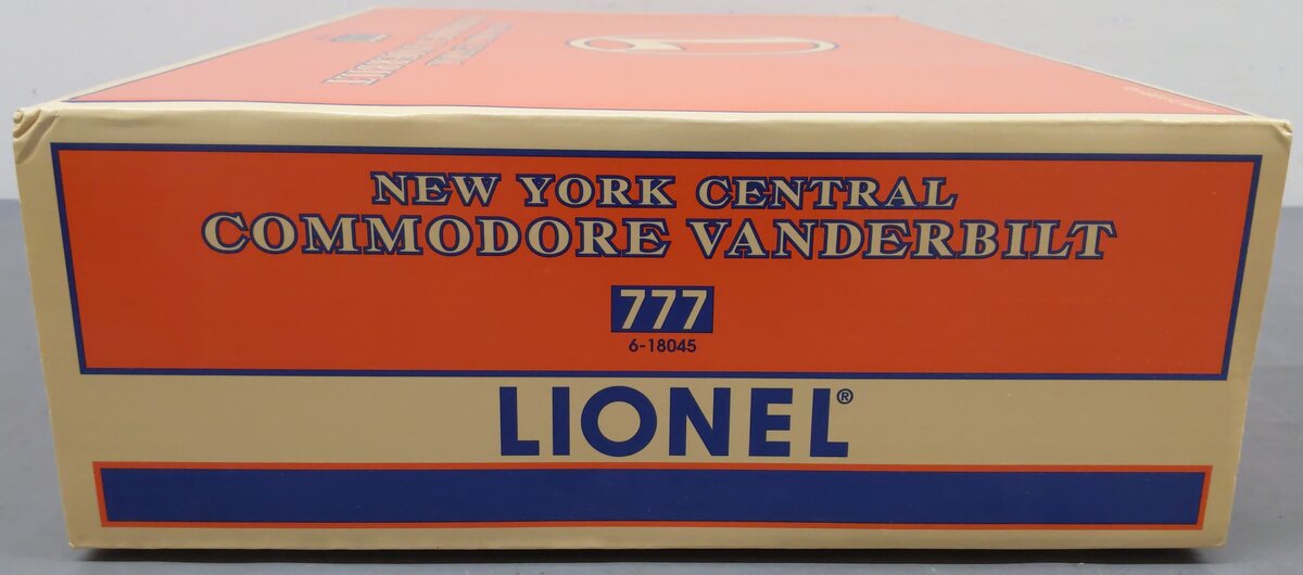 Lionel 6-18045 O Gauge NYC Commodore Vanderbilt 4-6-4 Steam Locomotive & Tender EX/Box
