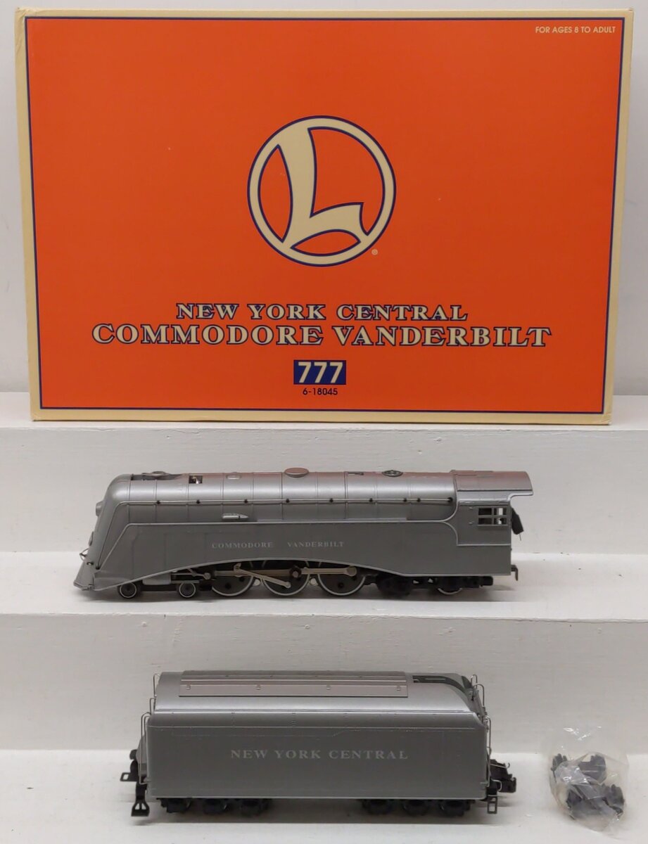 Lionel 6-18045 O Gauge NYC Commodore Vanderbilt 4-6-4 Steam Locomotive & Tender EX/Box