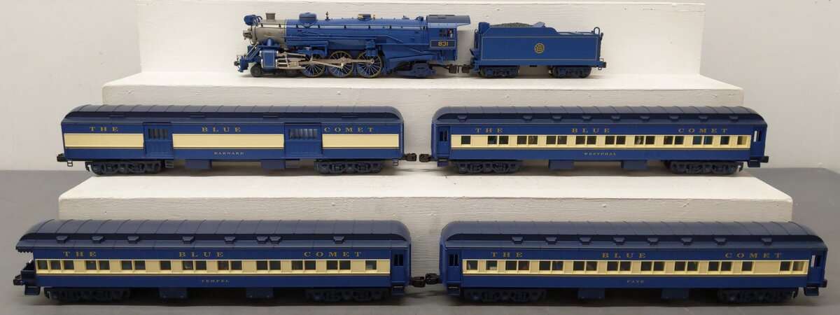 Lionel 6-21787 O Gauge CNJ Blue Comet 4-6-2 Steam Passenger Train Set LN/Box