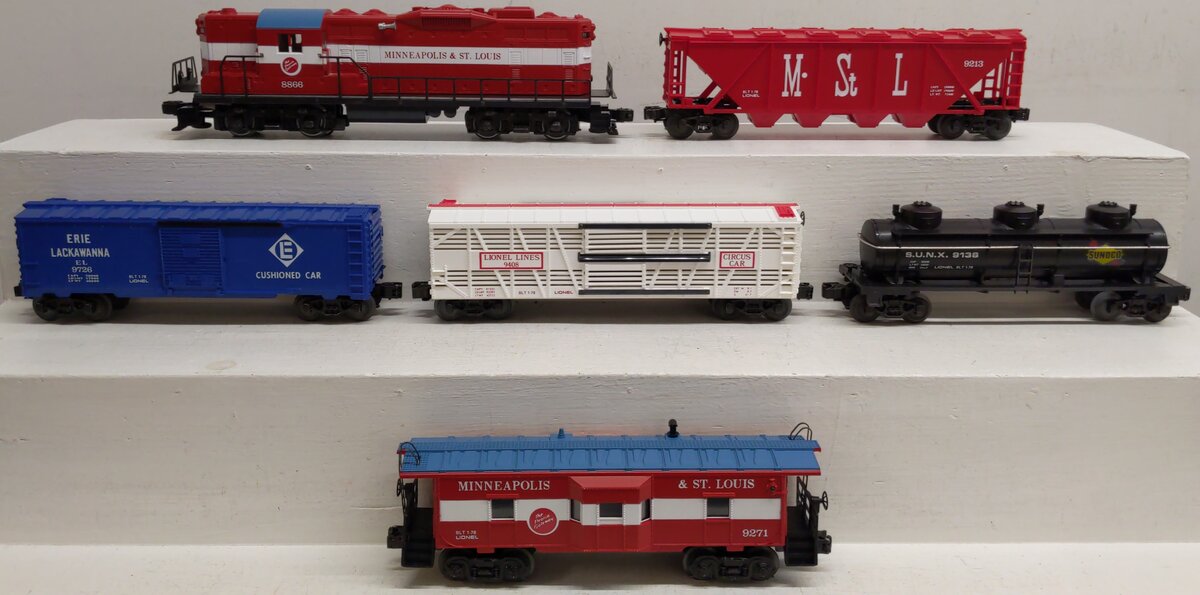 Lionel 6-1868 O Gauge Minneapolis & St. Louis Service Station Train Set EX/Box