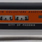Lionel 6-52106 O Gauge TCA 1997 City of Phoenix Aluminum Diner Car EX/Box