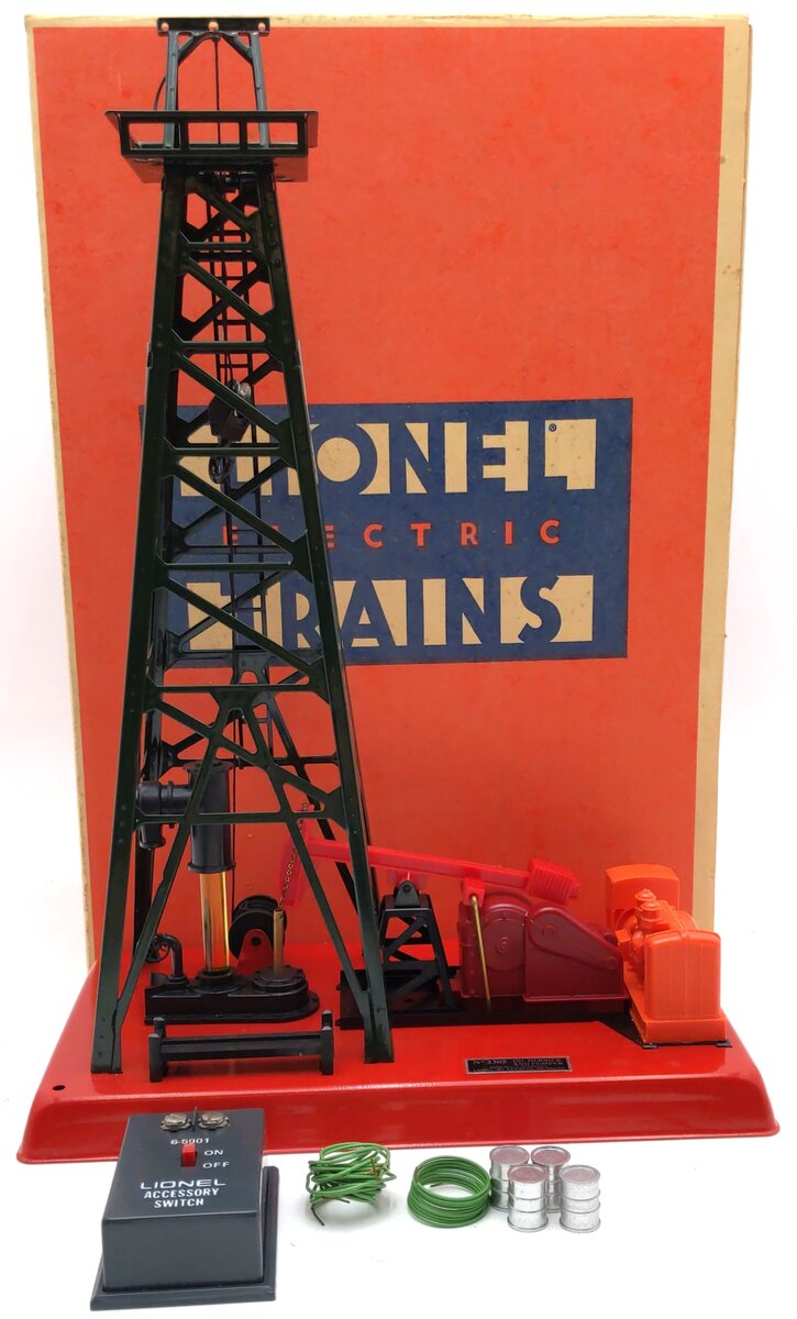 Lionel 6-2305 O Gauge Getty Operating Oil Derrick And Pump LN/Box