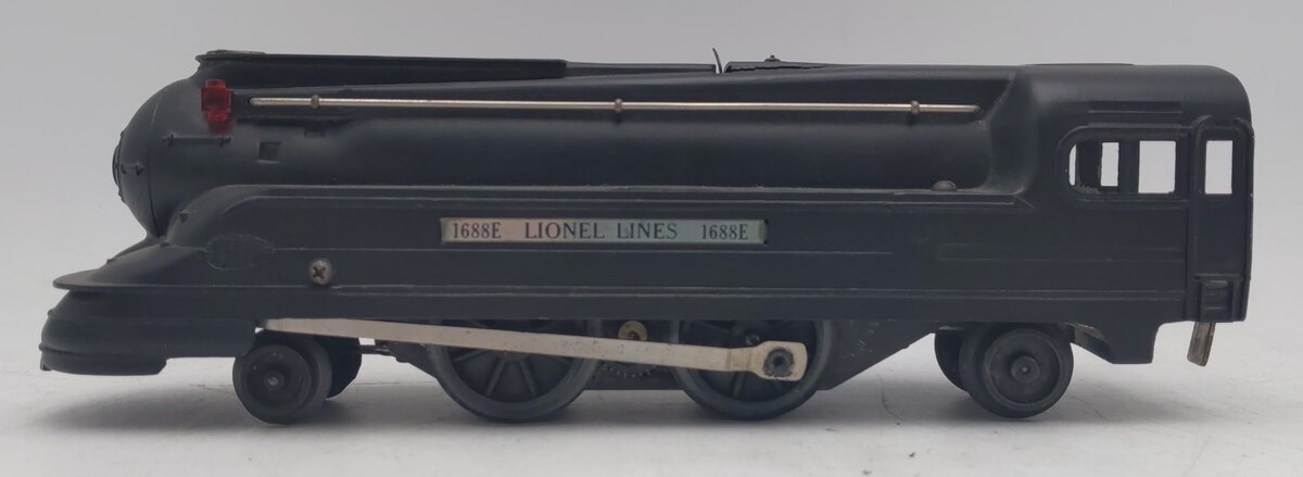 Lionel 1688E Vintage O 2-4-2 Black Torpedo Steam Locomotive - Repainted