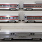 MTH 20-6009 O Gauge ATSF Striped 60' Aluminum Passenger Cars (Set of 5) NIB