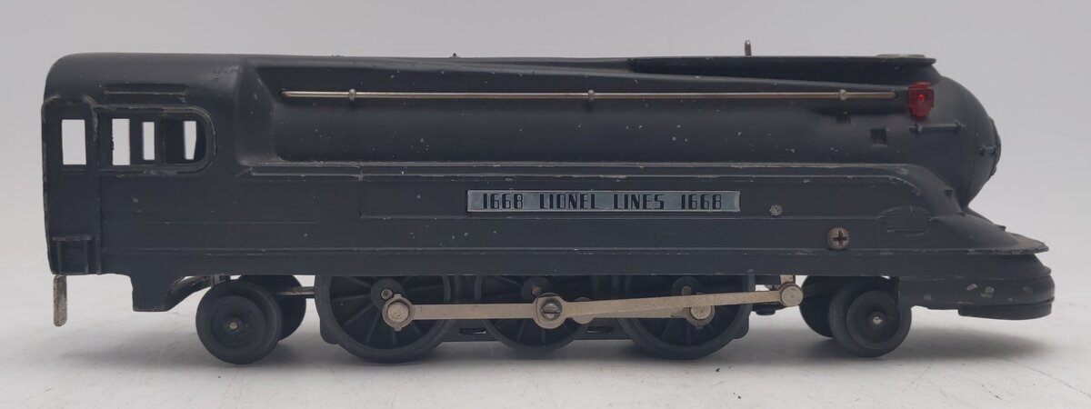 Lionel 1668 Vintage O 2-6-2 LL Gunmetal Torpedo Steam Locomotive VG