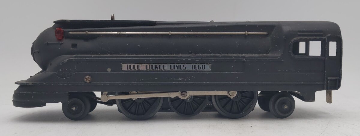 Lionel 1668 Vintage O 2-6-2 LL Gunmetal Torpedo Steam Locomotive VG