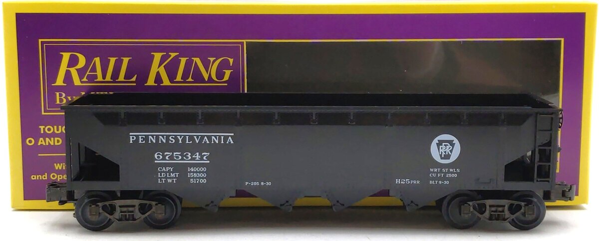 MTH 20-7500 O Gauge Pennsylvania 4-Bay Hopper #675347 LN/Box