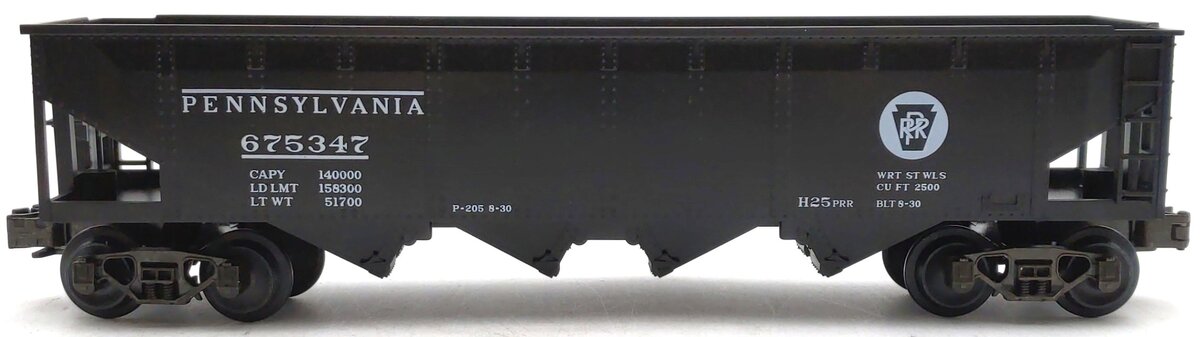 MTH 20-7500 O Gauge Pennsylvania 4-Bay Hopper #675347 LN/Box