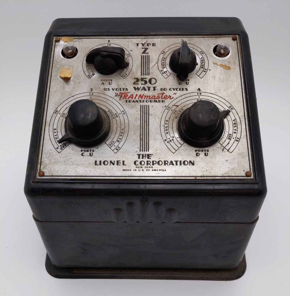 Lionel O Postwar Type Z 250 Watt Trainmaster Transformer