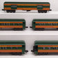 Williams 2504 O Gauge Great Northern Madison Passenger Cars (Set of 5) LN/Box