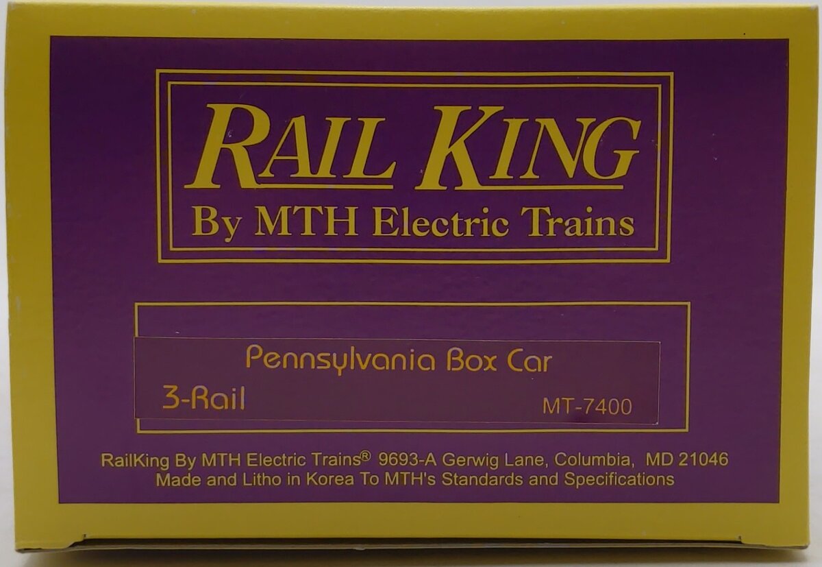 MTH 20-7400 O Gauge Pennsylvania Boxcar #47011 EX/Box
