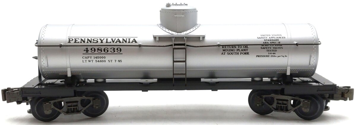 MTH 20-7300 O Gauge Pennsylvania Single Dome Tank Car #498639 LN/Box