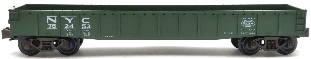 MTH 20-7201 New York Central Gondola (3-Rail) NIB