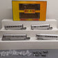 MTH 30-2186-0 O Burlington Pioneer Zephyr Passenger Car with Horn (Set of 4) VG/Box