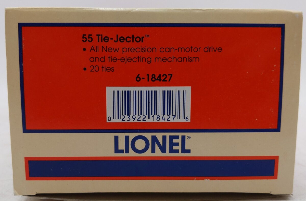 Lionel 6-18427 O Gauge Tie-Jector Operating Car #55 EX/Box