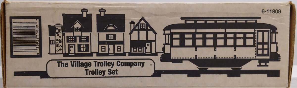 Lionel 6-11809 O Gauge The Village Trolley Christmas Train Set VG/Box