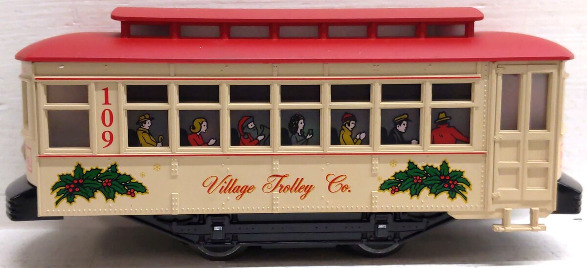 Lionel 6-11809 O Gauge The Village Trolley Christmas Train Set VG/Box