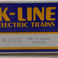 K-Line K-6705 O Gauge 1988 TCA Norcal Gold Rush Ore Car w/Ore Load VG/Box