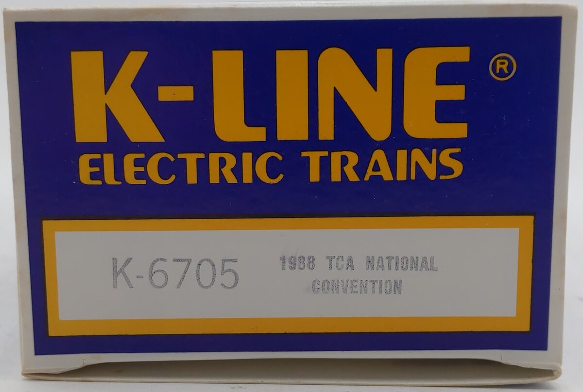 K-Line K-6705 O Gauge 1988 TCA Norcal Gold Rush Ore Car w/Ore Load VG/Box