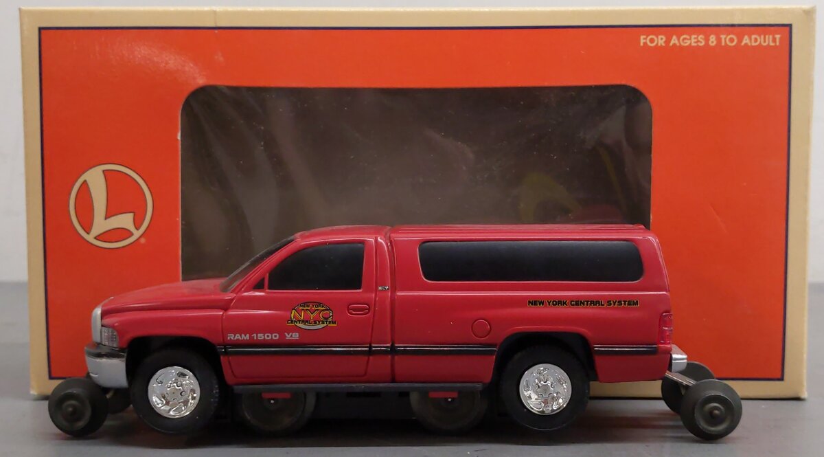 Lionel 6-18436 O Gauge New York Central Dodge Ram Track Inspection Truck EX/Box