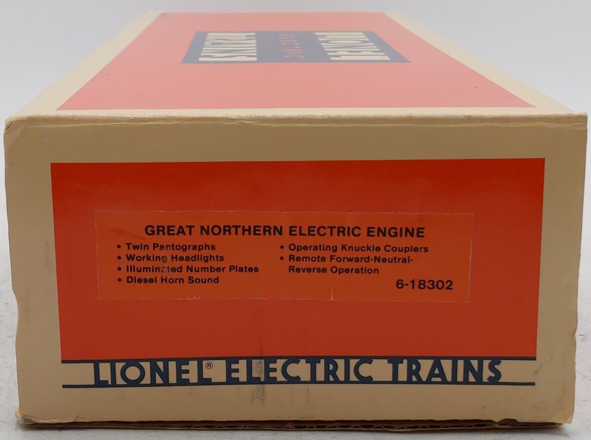 Lionel 6-18302 O Gauge Great Northern EP-5 Electric Locomotive #8302 EX/Box