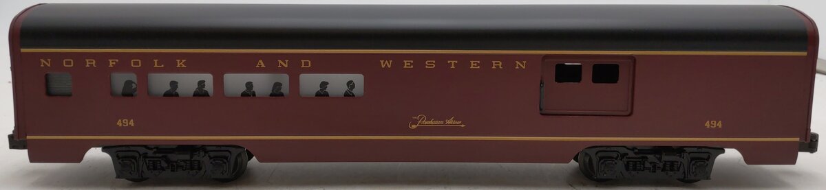 Lionel 6-19140 O Gauge Norfolk & Western Aluminum Combine Car #494 EX/Box