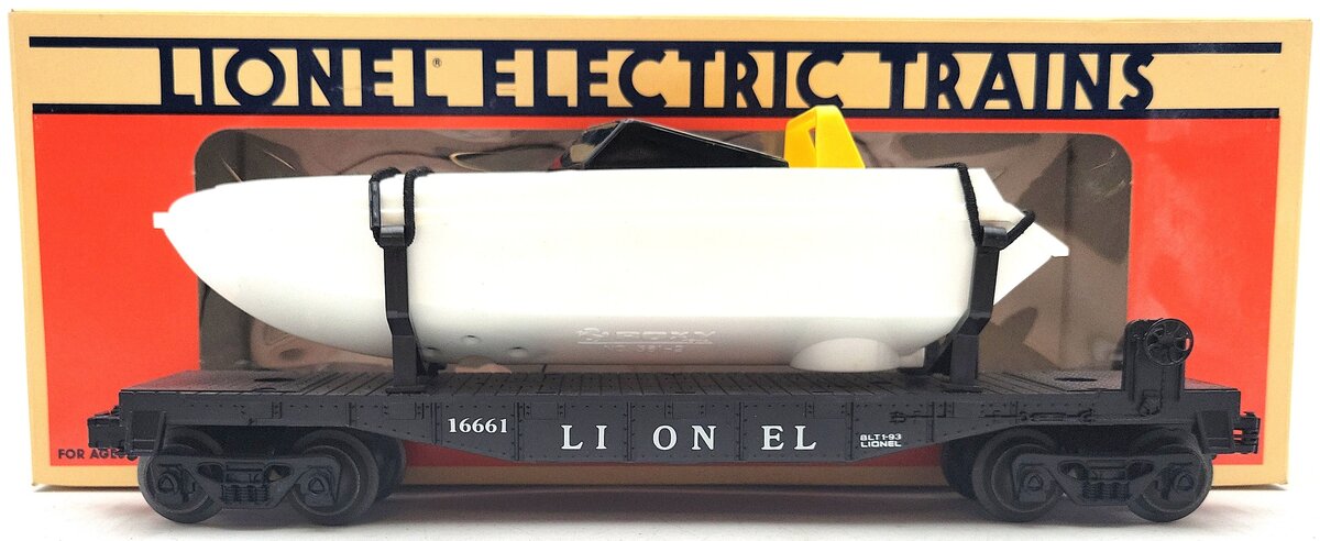 Lionel 6-16661 O Gauge Lionel Flatcar with Motorized Boat LN/Box