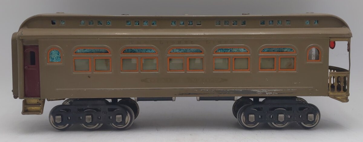 Lionel 490 Vintage Standard Gauge Tinplate Observation Car VG