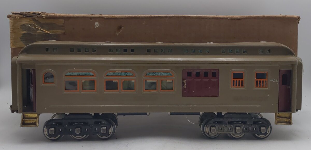 Lionel 419 Vintage Standard Gauge Baggage Parlor Car VG/Box