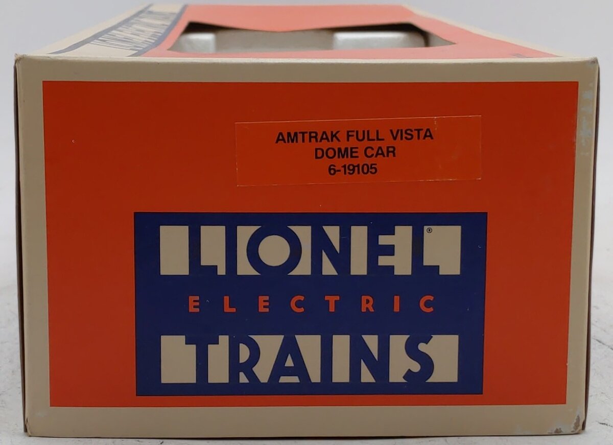 Lionel 6-19105 O Gauge Amtrak Full Vista Dome Car #9105 EX/Box