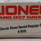 Lionel 6-9581 O Gauge Chessie Steam Special Baggage Car #9581 EX/Box