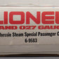 Lionel 6-9583 O Gauge Chessie Steam Special Passenger Car #9583 EX/Box