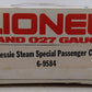 Lionel 6-9584 O Gauge Chessie Steam Special Passenger Car EX/Box